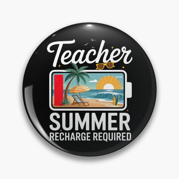 Item preview, Teacher Summer, Teacher Summer Recharge Required, Last Day Of School designed and sold by ArtByKatti.