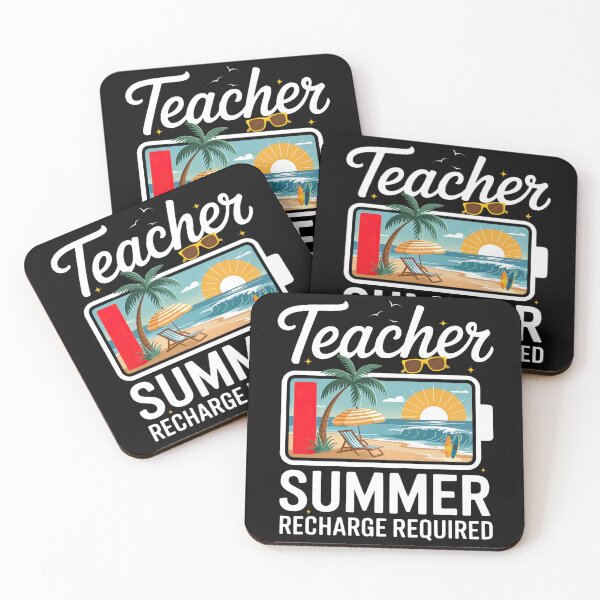 Item preview, Teacher Summer, Teacher Summer Recharge Required, Last Day Of School designed and sold by ArtByKatti.