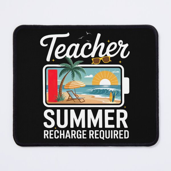 Item preview, Teacher Summer, Teacher Summer Recharge Required, Last Day Of School designed and sold by ArtByKatti.