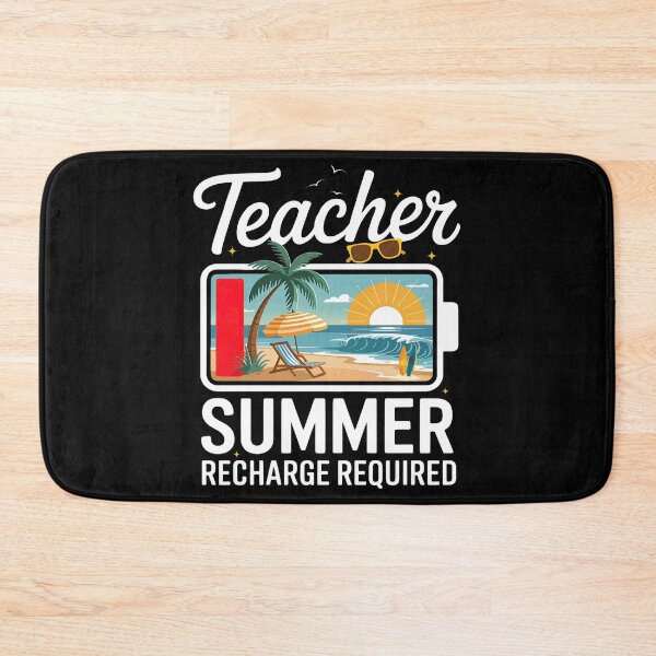 Item preview, Teacher Summer, Teacher Summer Recharge Required, Last Day Of School designed and sold by ArtByKatti.