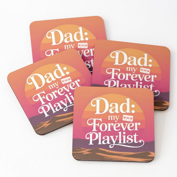 Item preview, Dad: My Forever Playlist | Retro Sunset Cassette Father’s Day Digital Art 2025 designed and sold by AnnDesignStudio.