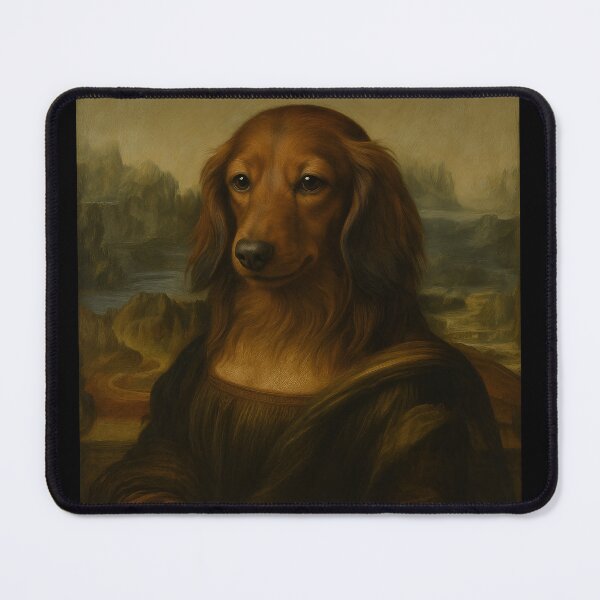 Item preview, The Long-Haired Dachshund Lisa - Fine Art Pet Portrait designed and sold by TheLongPaw.