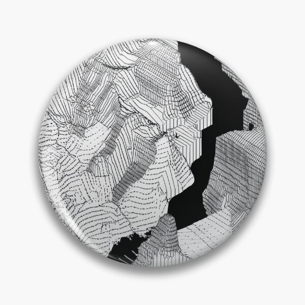 Item preview, Abstract Topographic Line Art of Mountain Terrain designed and sold by Retrocranio.