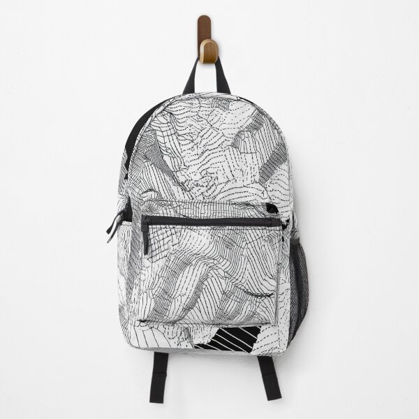 Item preview, Abstract Topographic Line Art of Mountain Terrain designed and sold by Retrocranio.