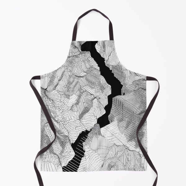 Item preview, Abstract Topographic Line Art of Mountain Terrain designed and sold by Retrocranio.