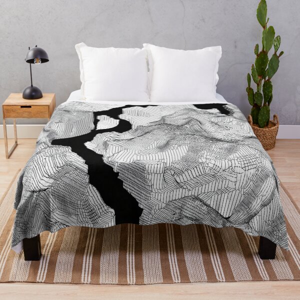 Item preview, Abstract Topographic Line Art of Mountain Terrain designed and sold by Retrocranio.
