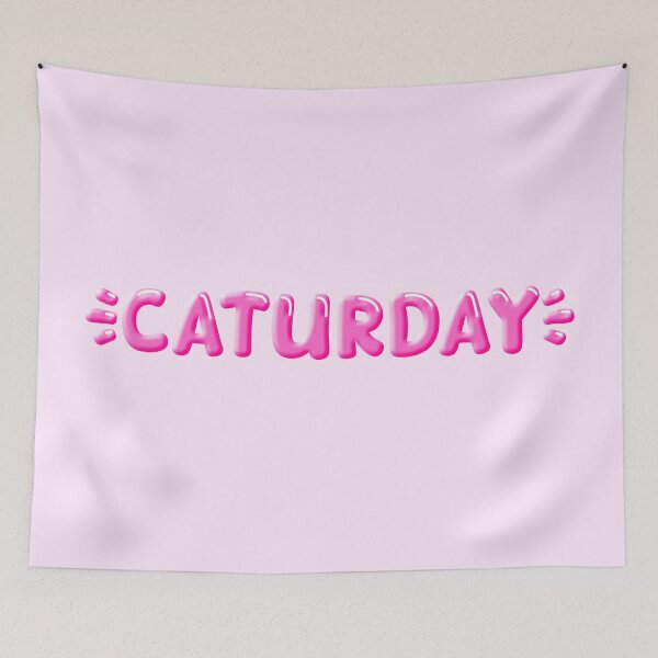Item preview, Caturday, Cute Pink designed and sold by Memes N Lore .