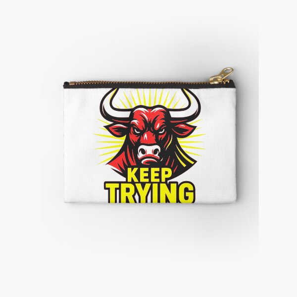 Item preview, Unstoppable Spirit – Keep Trying Bull Art Sticker designed and sold by msharabas.