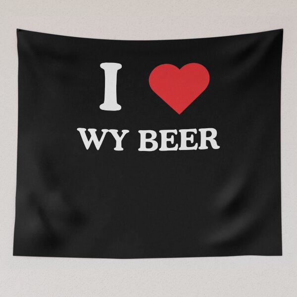 Item preview, I heart WY beer Wyoming beer lover craft beer drinker designed and sold by snowry.