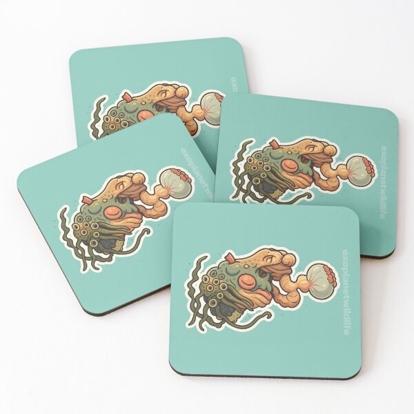 Item preview, Exoplanet Faunal Entity Sticker – Tentacled Creature from a Distant World designed and sold by Exoplanet Wildlife.
