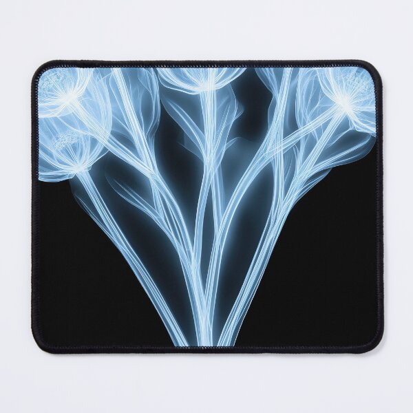 Item preview, Glowing X-Ray Style Flower Bouquet on Black Background designed and sold by Retrocranio.