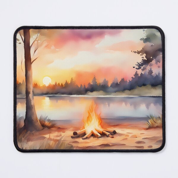 Item preview, Ambient Campfire by Lake designed and sold by CalmnessbyChoice.