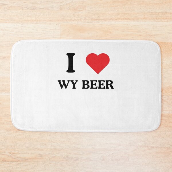 Item preview, I heart WY beer Wyoming craft beer drinker locally brewery designed and sold by snowry.