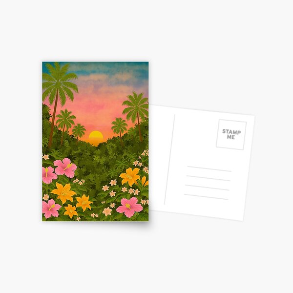Item preview, Wild Tropical Sunset designed and sold by Lisa D Art Designs.