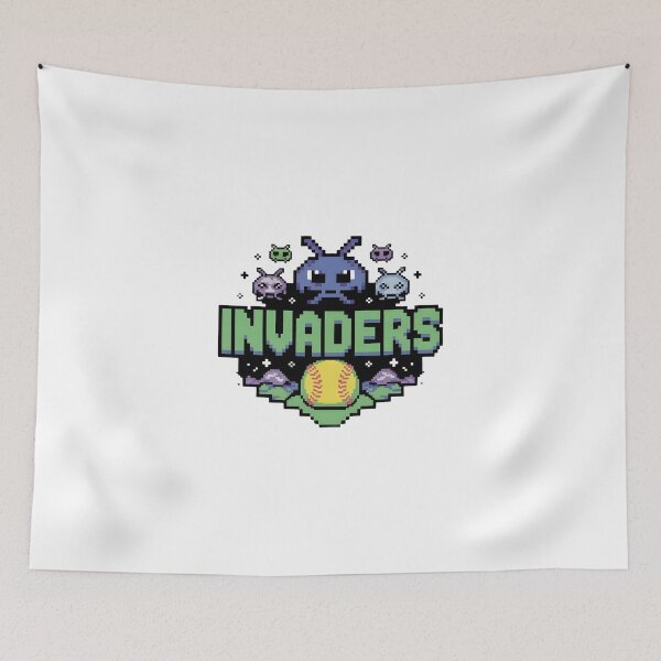 Item preview, Pixel Invaders – Retro Arcade Meets Urban Style designed and sold by GL!TCH LAB.