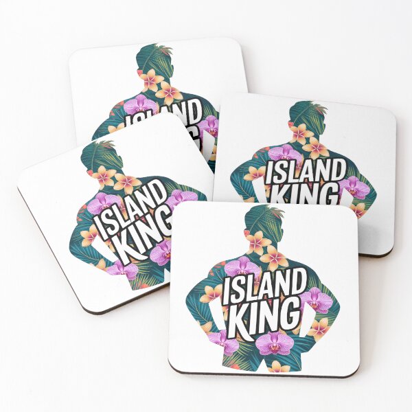 Item preview,  Island King Dad | Tropical Father’s Day Digital Art | Bold Floral Hero Print 2025 designed and sold by AnnDesignStudio.