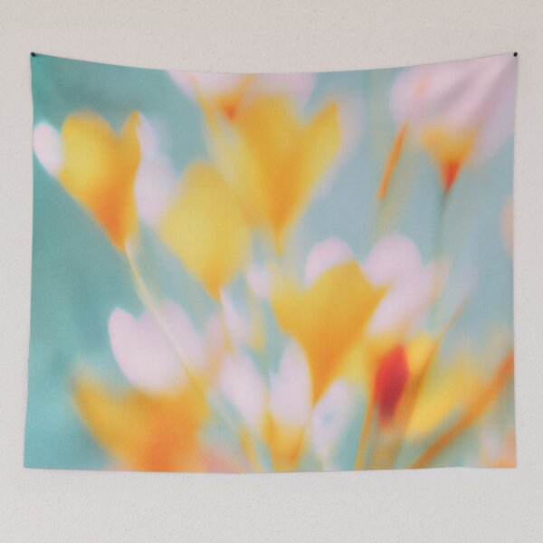 Item preview, Dreamy Blurred Botanical Aesthetic Yellow Flowers designed and sold by trajeado14.