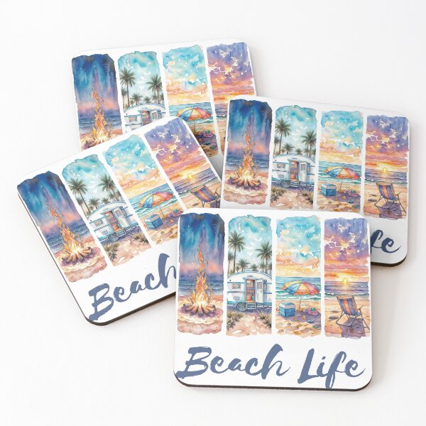 Item preview, Beach Life Watercolor Coastal Vibes designed and sold by Abdu  Innovations.