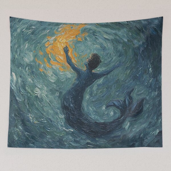 Item preview, Mermaid | Post-impressionist painting style designed and sold by ComicsFactory.
