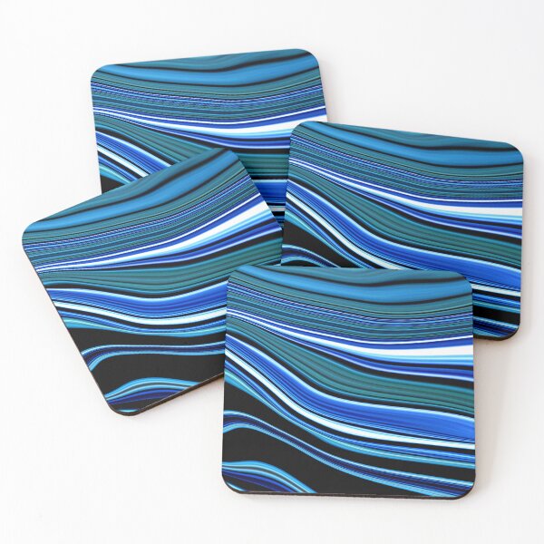 Item preview, Blue, Seafoam, And White Swirled Marbled Art Design  designed and sold by DEC02.