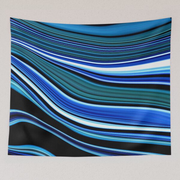Item preview, Blue, Seafoam, And White Swirled Marbled Art Design  designed and sold by DEC02.