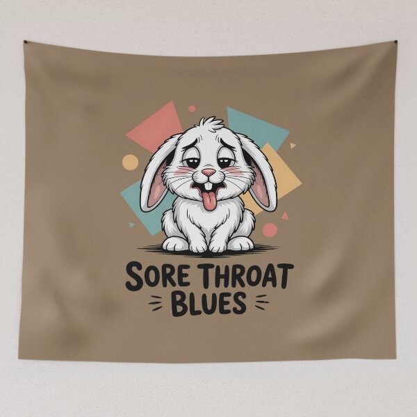 Item preview, Sick Bunny With A Nasty Sore Throat designed and sold by SurrealArtSzysz.