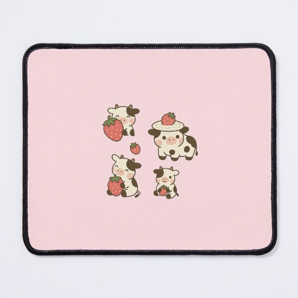 Item preview, Strawberry Cow Parade – Cute Kawaii Pink Blanket Design designed and sold by viris ☆.