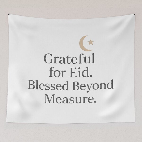 Item preview, Grateful for Eid. Blessed Beyond Measure. designed and sold by ALITOPRINCE.