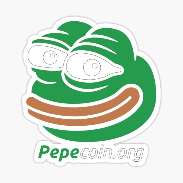 Pepecoin.org No borders design Sticker
