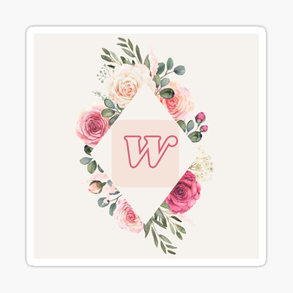 Aperçu de l'œuvre Monogramme élégant avec roses roses et bordeaux – Motif floral personnalisé pour t-shirts, mugs et plus encore créée et vendue par CuriosityIntl.