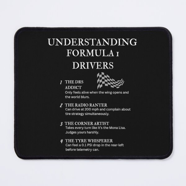 Item preview, Understanding Formula 1 Drivers – Hilarious F1-Inspired Definitions – Black designed and sold by PsyFlow35.