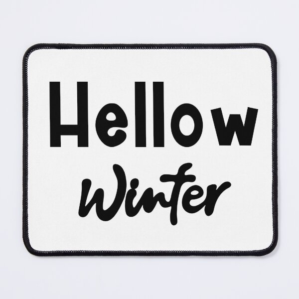 Item preview, Hello winter, winter print, winter phrase, winter quote, lettering. designed and sold by JuliJoy.