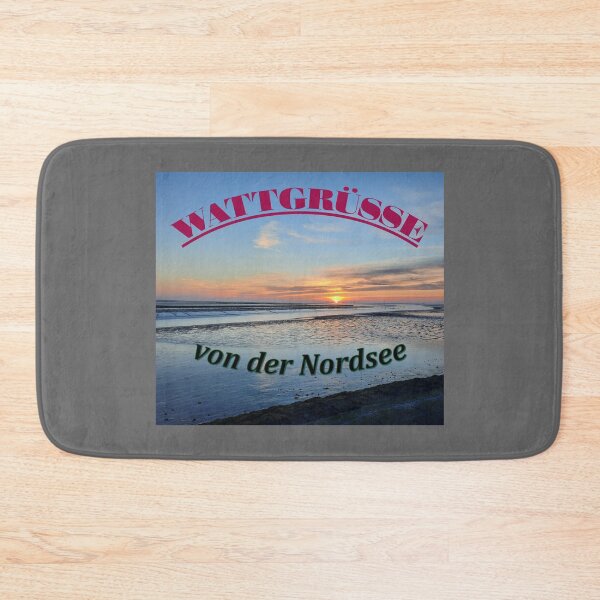Item preview, Art by Mike Photography Photo on the North Sea beach Sunset Watt greetings designed and sold by allartbymike.