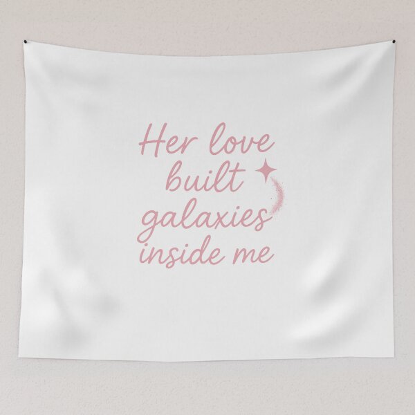 Item preview, Her Love Built Galaxies Inside Me – Handwritten Cosmic Mom Quote designed and sold by MOWFAstyle.