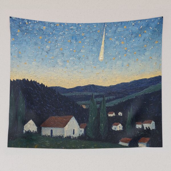 Item preview, Meteor shower | Post-impressionist painting style designed and sold by ComicsFactory.