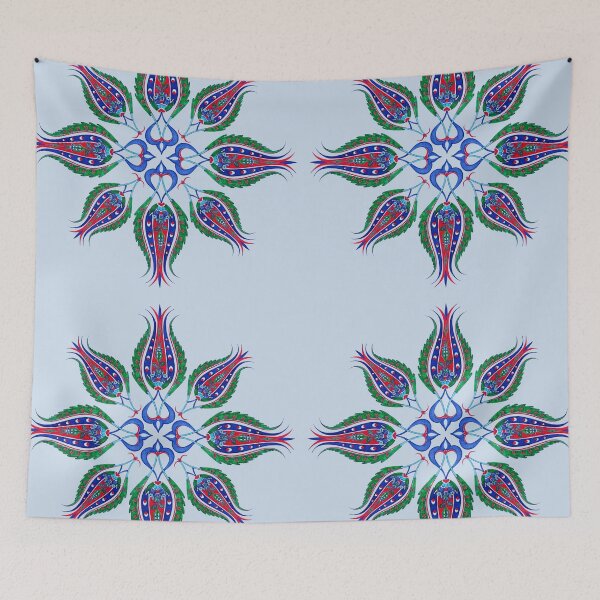 Item preview, Ottoman Tulip Motif Pattern – Traditional Turkish Art Design designed and sold by tarzbol.