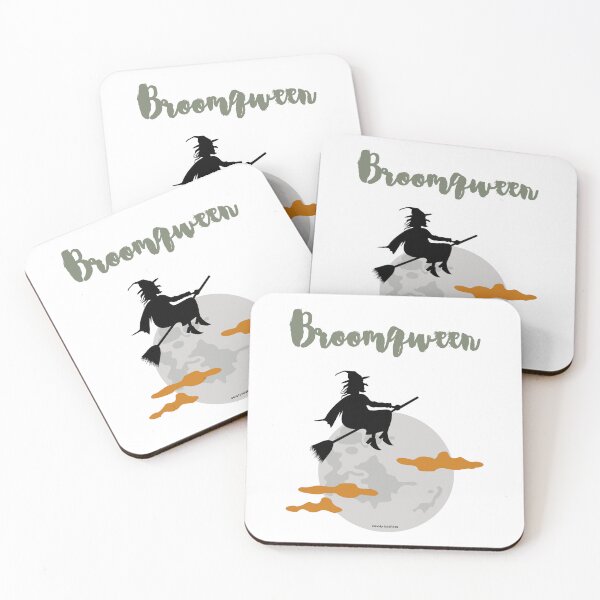 Item preview, Reina bruja de la escoba de Halloween designed and sold by giddygoldfinch.