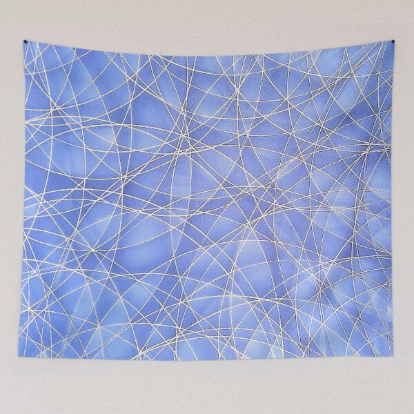 Item preview, Electric Web – Abstract Blue Energy. Trandy Print Art. designed and sold by IrinaBaranova.