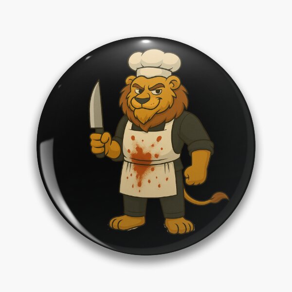 Item preview, Pour Decisions - Tony Stromboli holding his chef knife designed and sold by A Sinister Sly.
