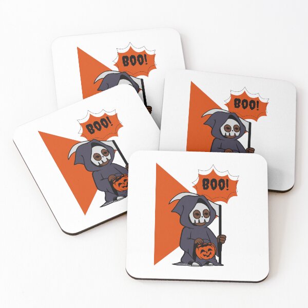 Item preview, Halloween Ghost Grim Reaper Boo! designed and sold by giddygoldfinch.