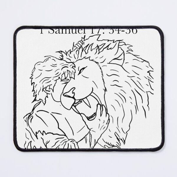 Item preview, David and the Lion (White) designed and sold by MassMovesMass.