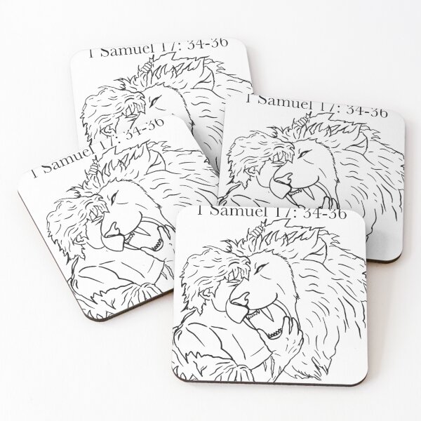 Item preview, David and the Lion (White) designed and sold by MassMovesMass.
