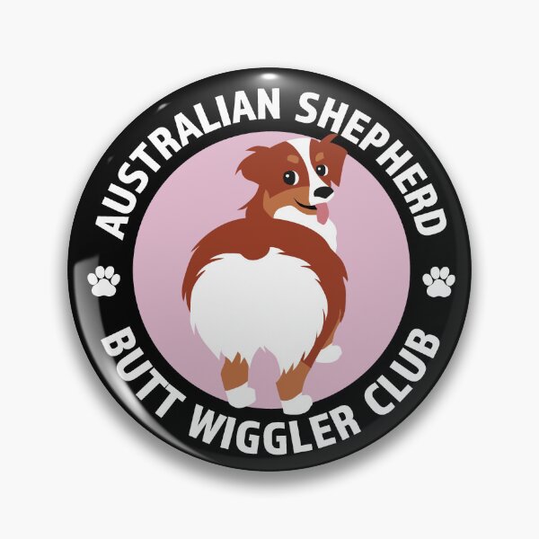Item preview, Australian Shepherd Butt Wigglers Club (Red Tricolor) designed and sold by tennifer.