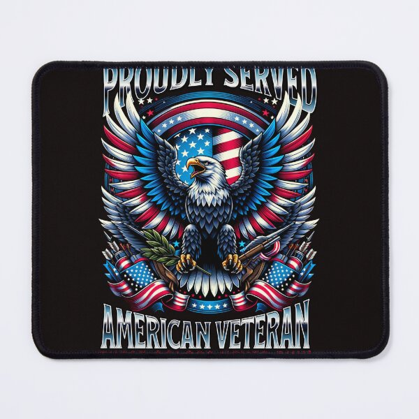 Item preview, American Veteran Proudly Served designed and sold by JOHNNYSQUEST.