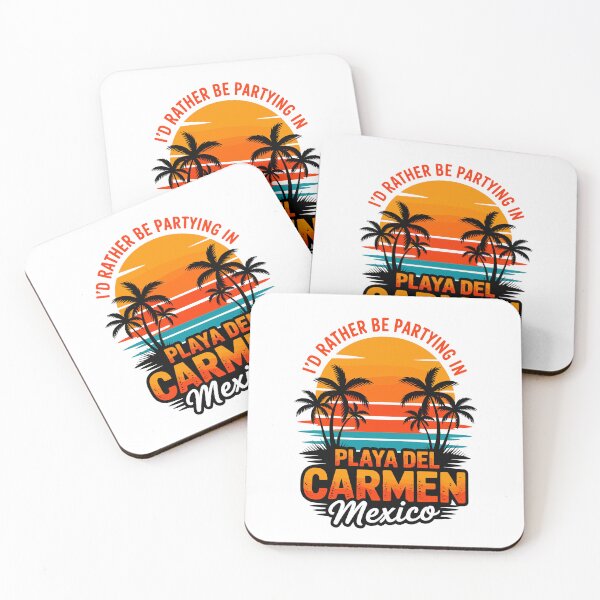 Item preview, Playa del Carmen – Summer Badge Style with “I’d Rather Be partying Play del Carmen, Mexico” designed and sold by paulo silveira.