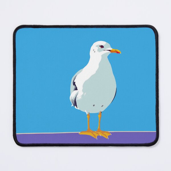 Item preview, Blue and puprple seagull pop art illustration designed and sold by feenandneen.