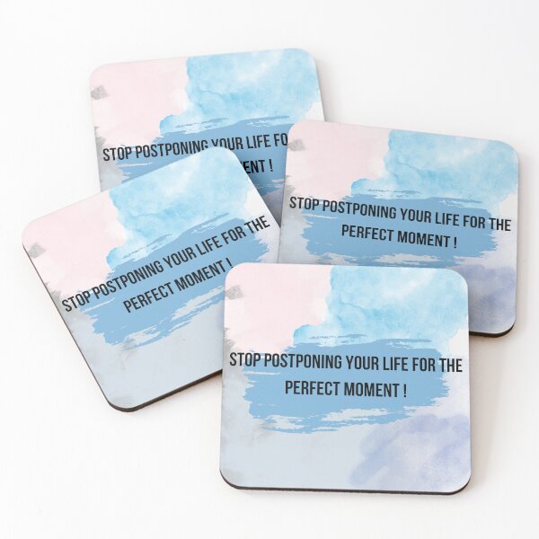 Item preview, Don’t Wait for Perfection designed and sold by ElinorVania.
