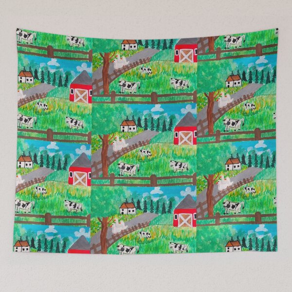Item preview, Farm On the Hill  designed and sold by etherealwonders.
