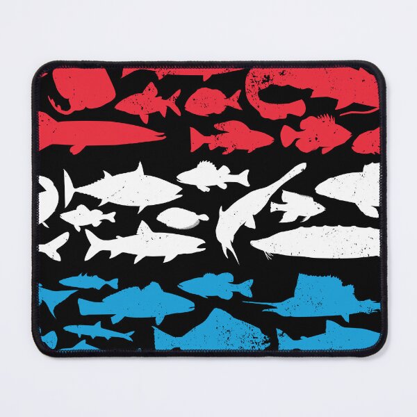 Item preview, Luxembourgian Flag Made of Fish – Fishing Design for Anglers designed and sold by FlagX.