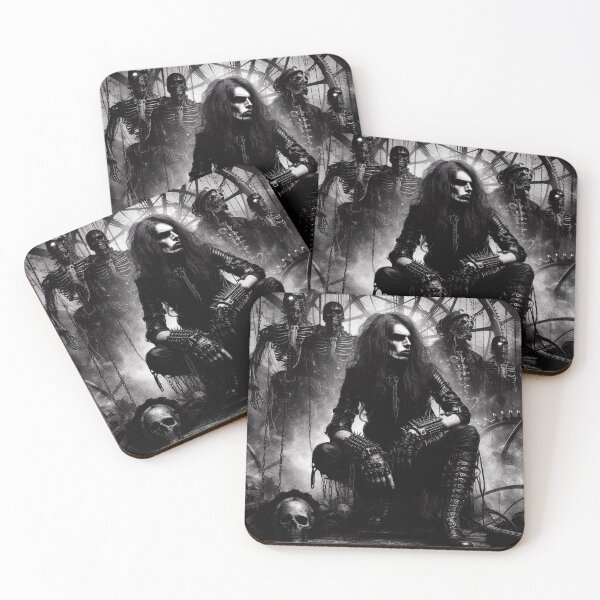 Item preview, Black Metal Rocker Art designed and sold by TheDarkWardrobe.